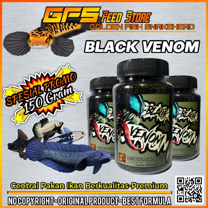 Black Venom 150 Gram Pelet Black Pigment