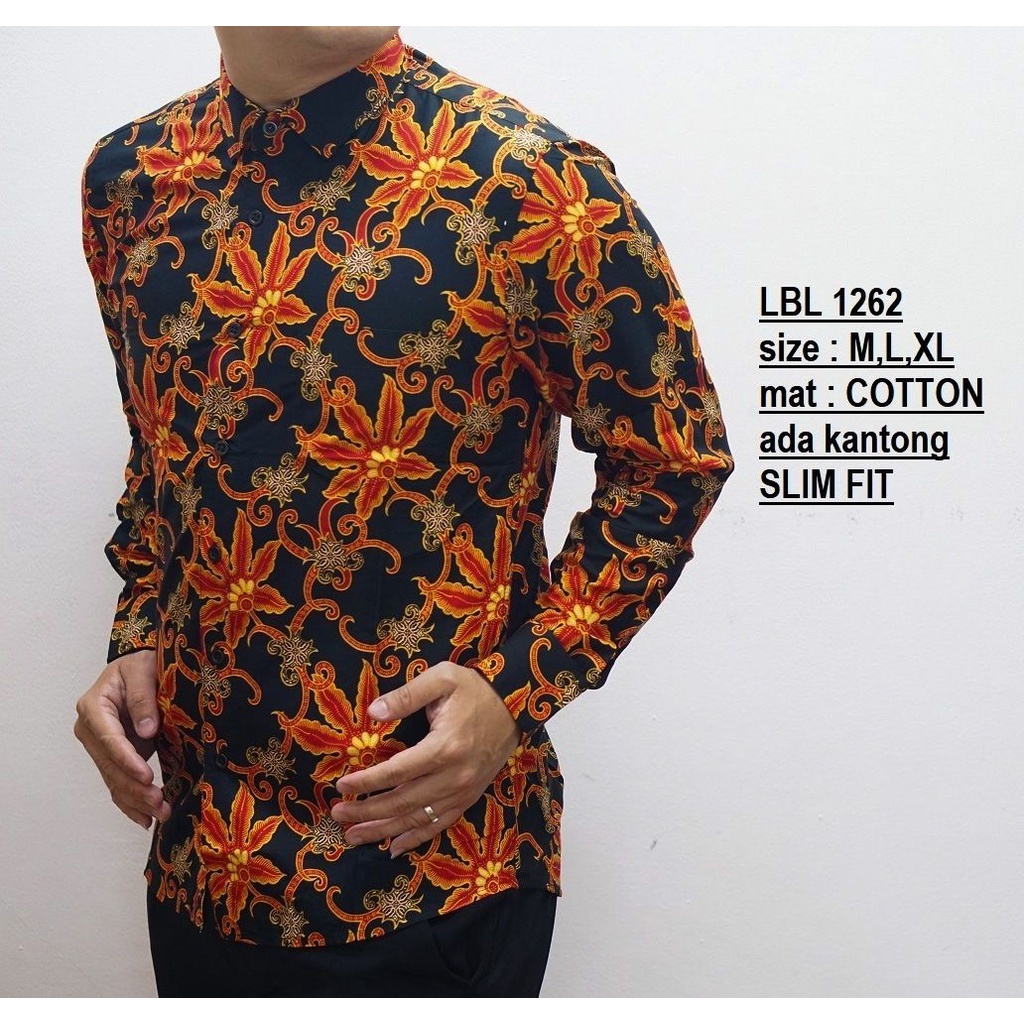 CBL557 KEMEJA BATIK PRIA SLIM FIT MEWAH LINABATIKDISTRO UNIK BAJU BATIK PRIA BEST SELLER