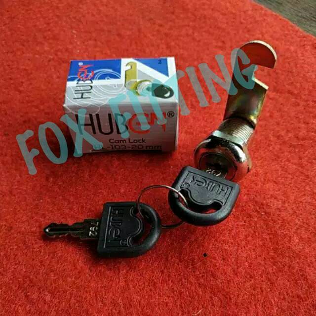 Kunci Loker Kait Cam Lock Camlock 20 mm /Locker/Lemari / Box Panel / Box Motor  merk Huben HL 103-20