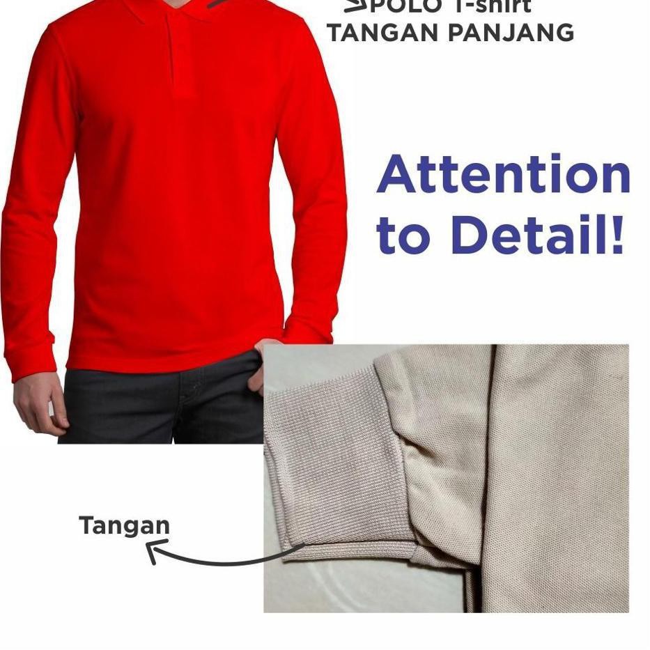 LV Kaos Kerah Pria - Kaos Polo Shirt / Kaos Polos Lengan Panjang / Kaos Pria / T shirt m l xl xxl LV