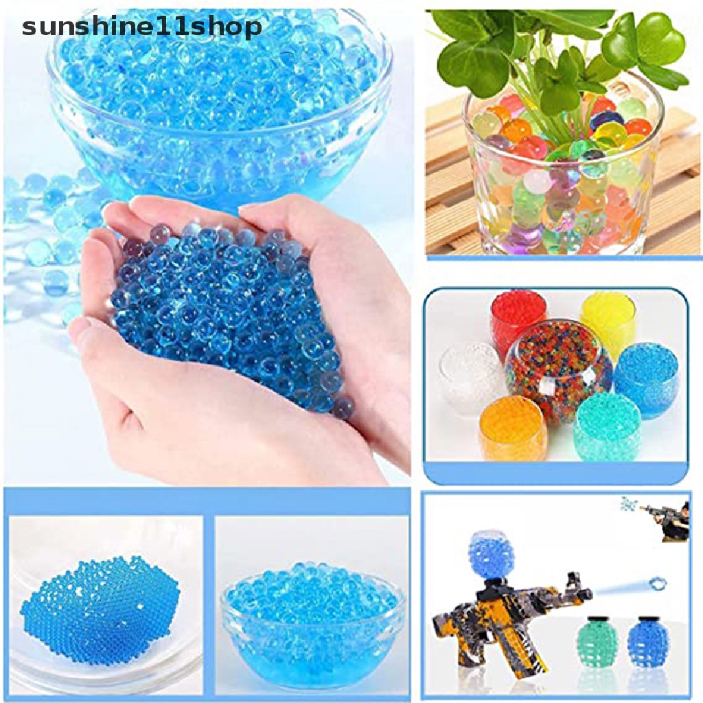 Sho 10000pcs 7-8mm Bola Gel Air Untuk Filler Vas Bunga DIY