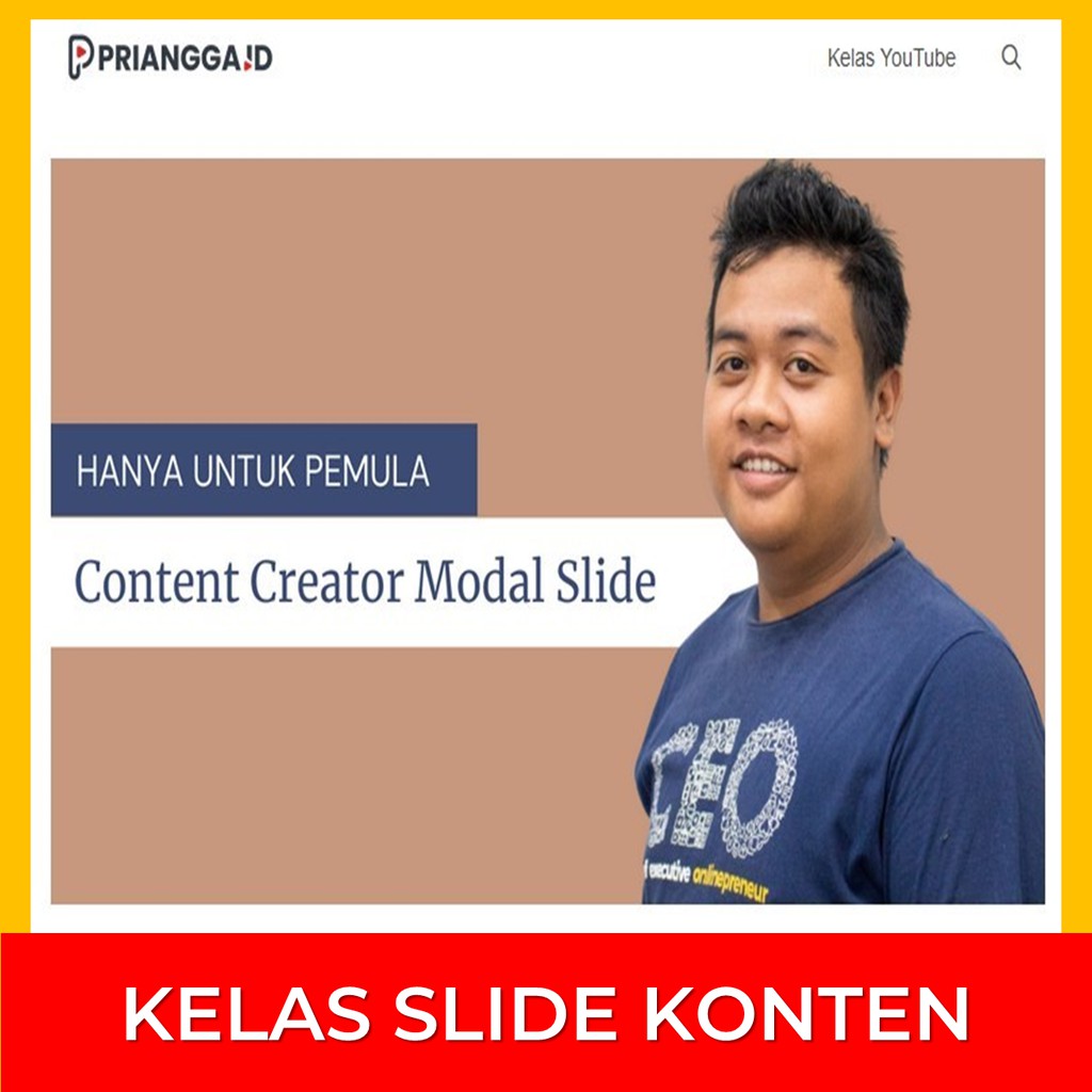 Belajar Konten Slide Youtube eCourse