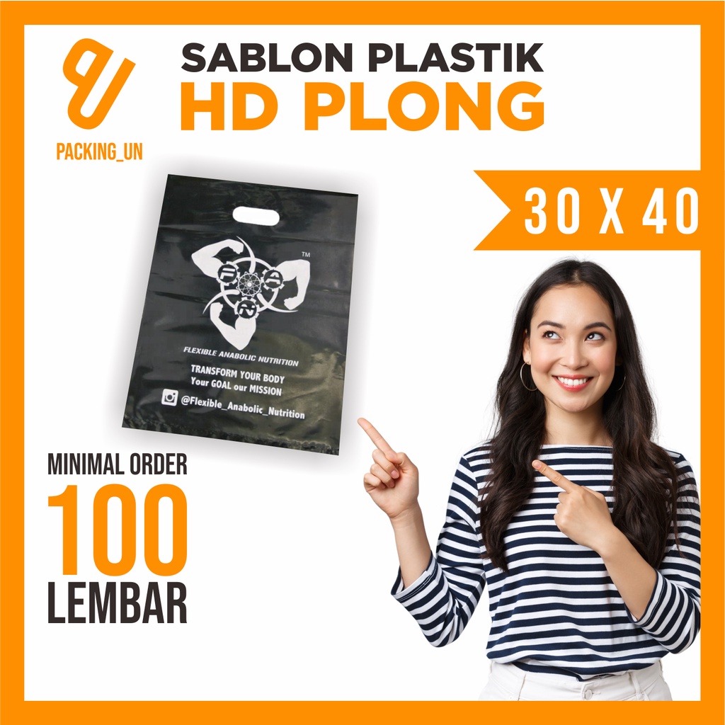 Plastik Sablon Olshop HD Plong Uk 30x40 Free Desain