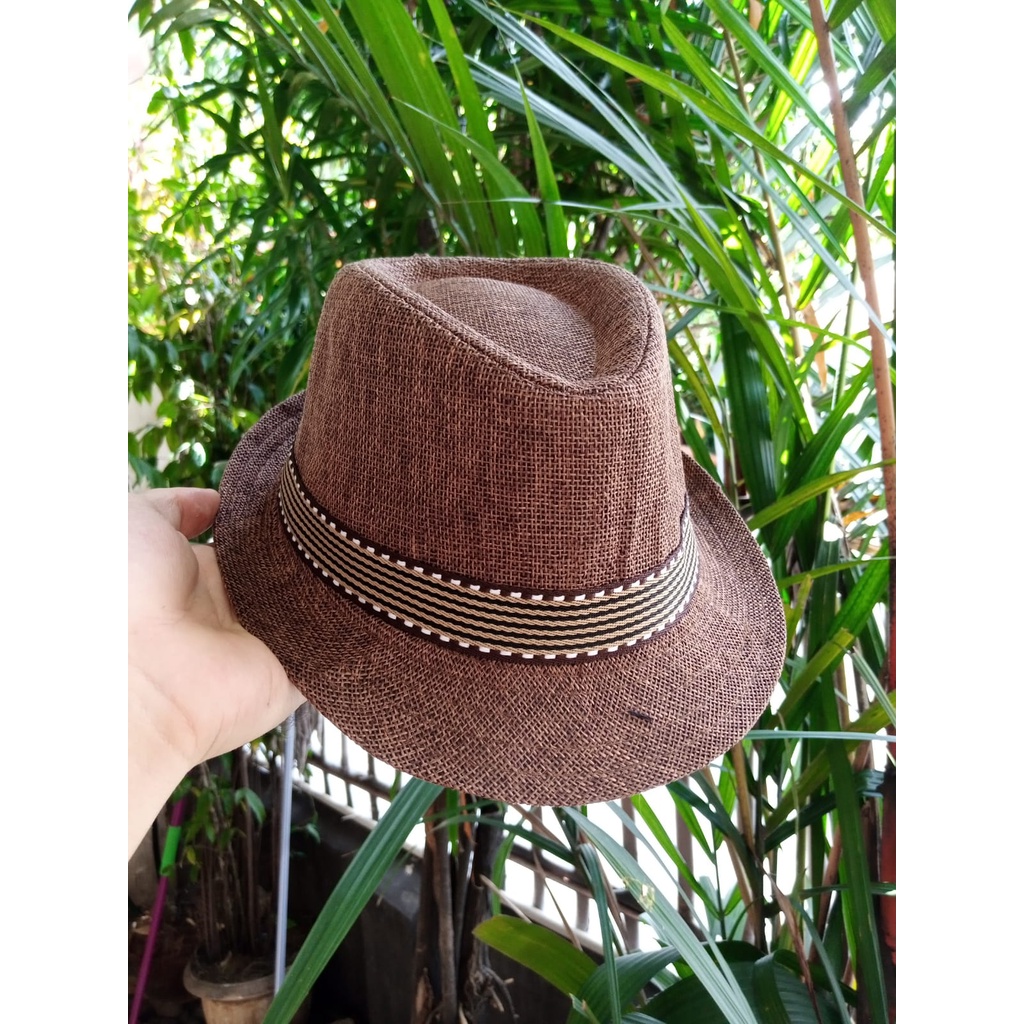 TERBARU DAN TERMURAH Topi Fedora Jazz Vintage Laken Cowboy - Topi Koboy Pria / Topi Kasual / Topi Gaya COD
