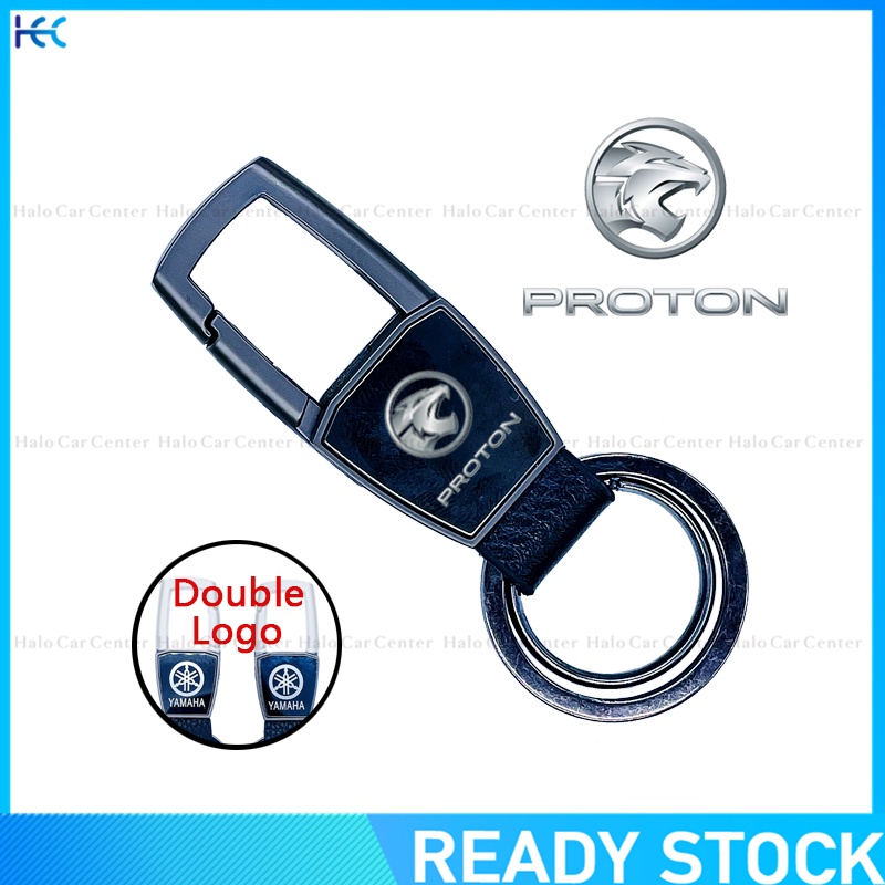 【Double Side Print】Creative Alloy Meta keychain with logo for Proton