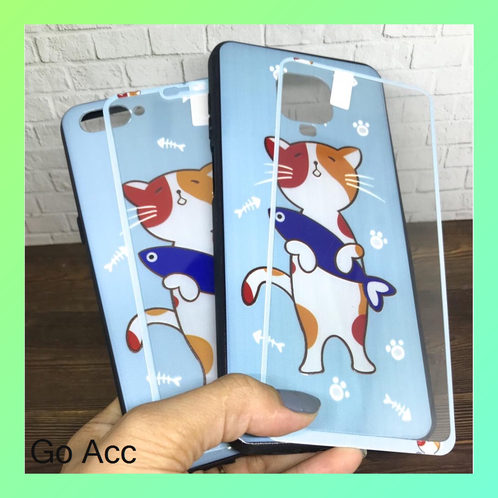 Softcase Tempered Glass karakter Oppo A1k, Realme C2,A31/Neo 5,A33,A53,A3s,C1,A52 A72 A92,V5,A5s,A7,A12,A11k,2 Pro,U1,U2,5 5i 5s,7i,C17,C11,C12,Samsung J2 Prime,Vivo Y11 Y12 Y15 Y17 Y30 Y30i Y50,Y91C,Xiaomi Redmi 4A,5A,8A,9,9C,Note 8,9 Pro HCTG 29