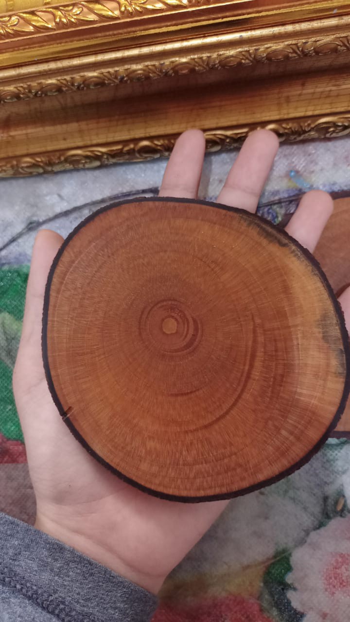 Dekornata Wooden Slice 10-14 Cm / Wood Slice/ Potongan Kayu Decor/alas Cangkir / Dekornata