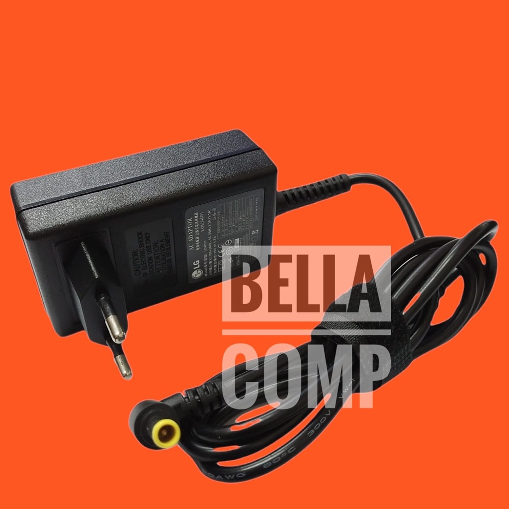 Adaptor Charger TV LG LED LCD MONITOR Original 19V 1.7A Support Model LG E1642CA LG 16EN33SA LG 16M35A LG 16M37A LG 16M38A LG E1942CA LG 19EN33SA LG 19EN33S LG 19EN33S-B LG 19EN33T LG 19EN33V LG 19EN43S LG 19EN43T LG 19M35A LG 19M35D LG 19M35D-B LG 19M37A