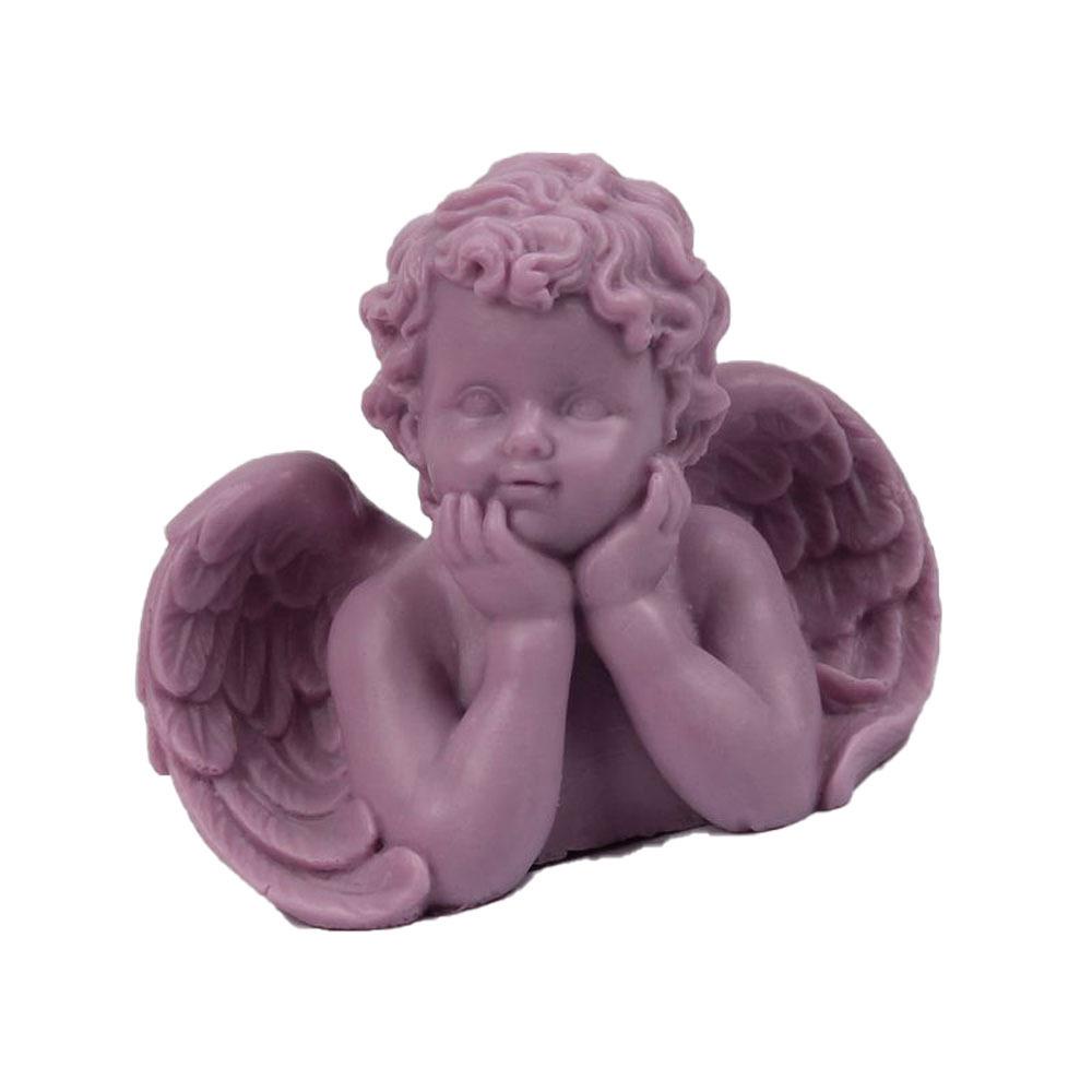 R-flower Angel Candle Mold Ornament Foods Candle Alat Pembuat Kue Epoxy Resin Model Lilin