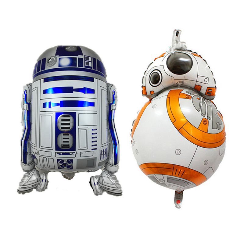 11pcs/lot Disney Star Wars Gambar Robot Film Aluminium Yoda BB8 Balon Mainan Alat Peraga Dekorasi Pesta Ulang Tahun Untuk Hadiah Anak