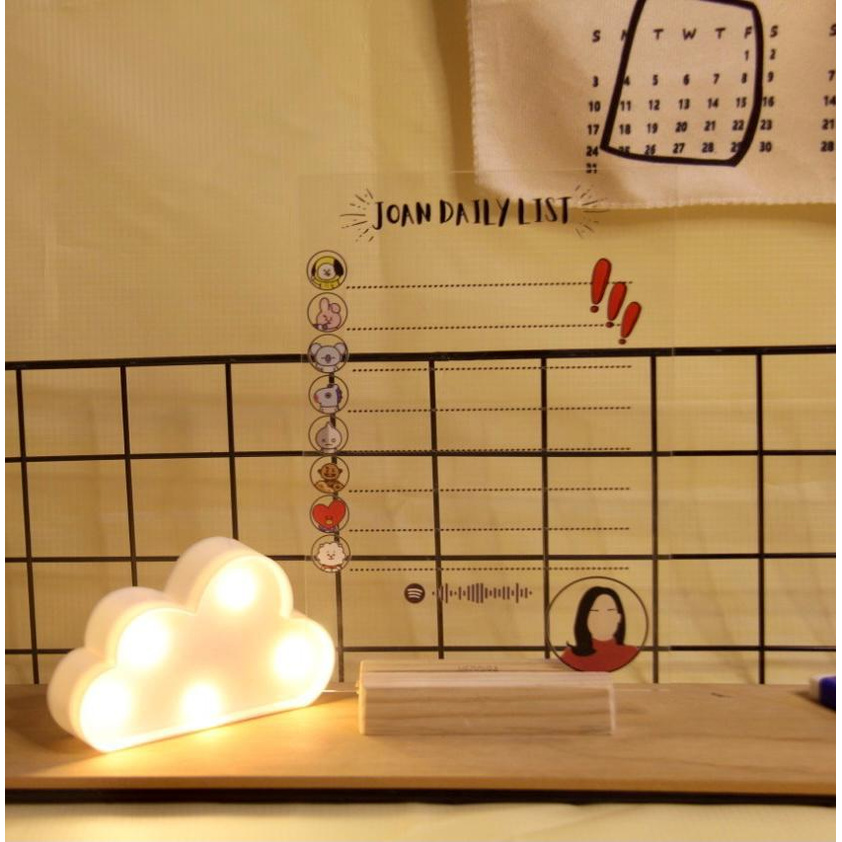 

Acrylic Daily Planner HIGH QUALITY PRINT custom