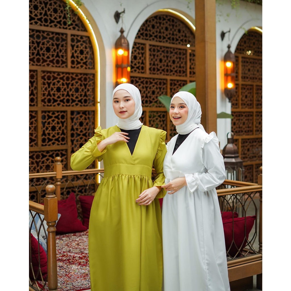 LIVYA DRESS - EID SERIES - DRESS MUSLIM - PAKAIAN WANITA