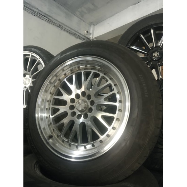 CCW ring 18 lebar 85/95 pcd 5x112 5x120 Ban Dunlop 225 60 r18 235 60 r16