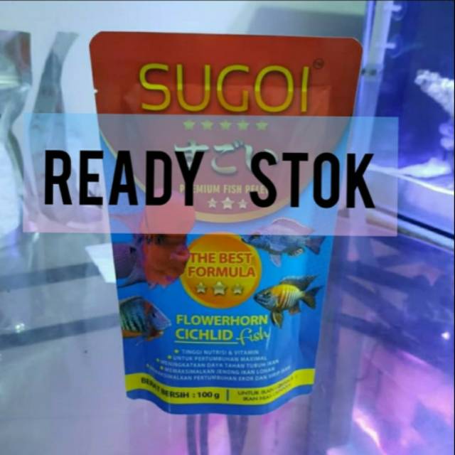 

SUGOI makanan ikan louhan koki mas air tawar vitamin warna kesehatan ikan pelet perawatan aquascape