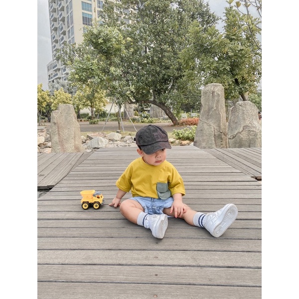 LINSKY BABY - Ryu Tee &amp; Ryu Denim Pants Anak Unisex Little Carra