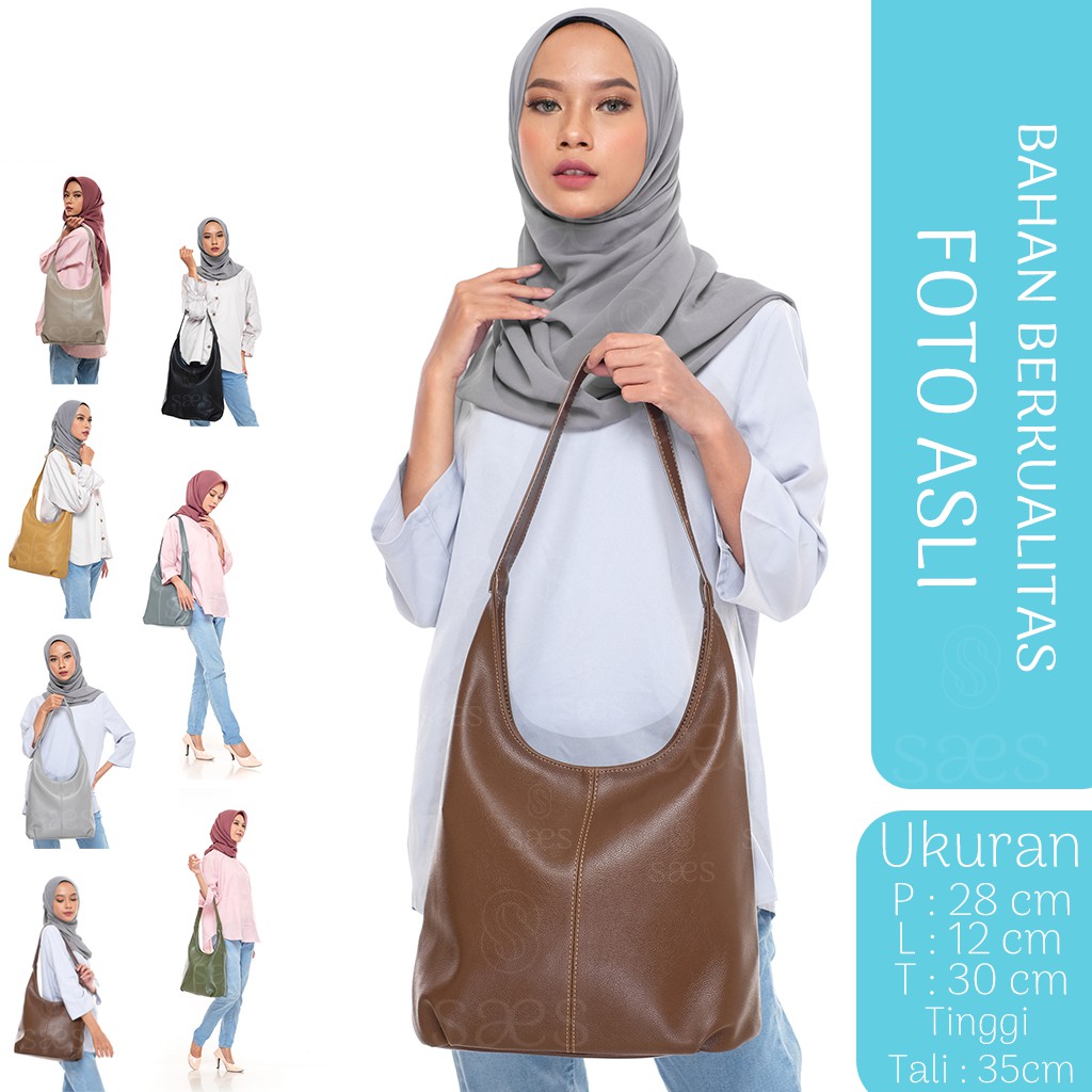 TAS SELEMPANG HOBO BAG WANITA saes (resleting) Murah Akasia saes store 008