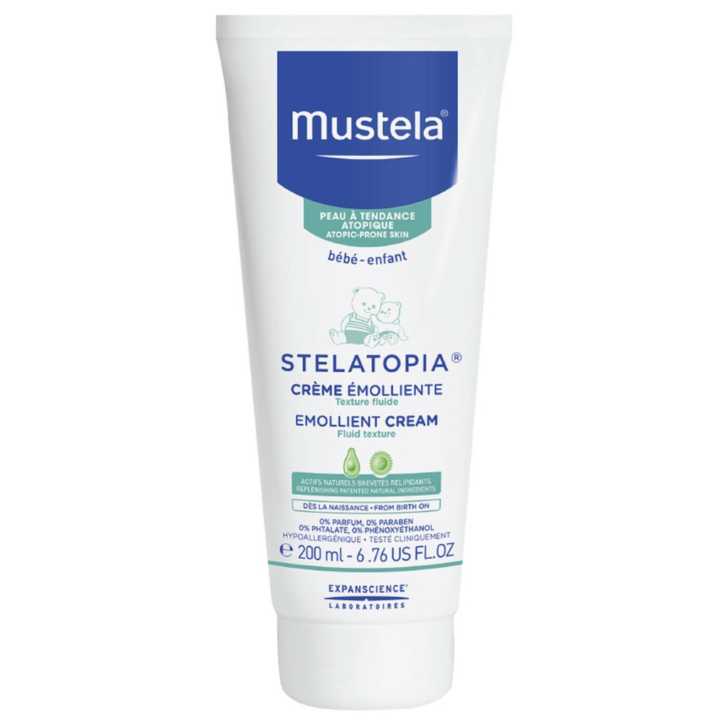 Mustela Stelatopia Emollient Cream / Krim Kulit Bayi - 200 ml