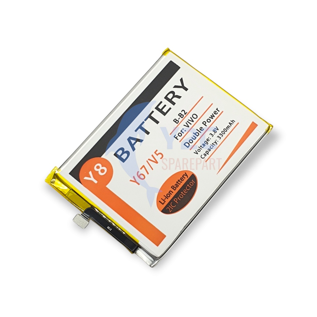 BATERAI VIVO V5 / Y67 / B-B2 DOUBLE POWER Y8 / BATRE / BATERE / BATRAI / BATREI / BATU