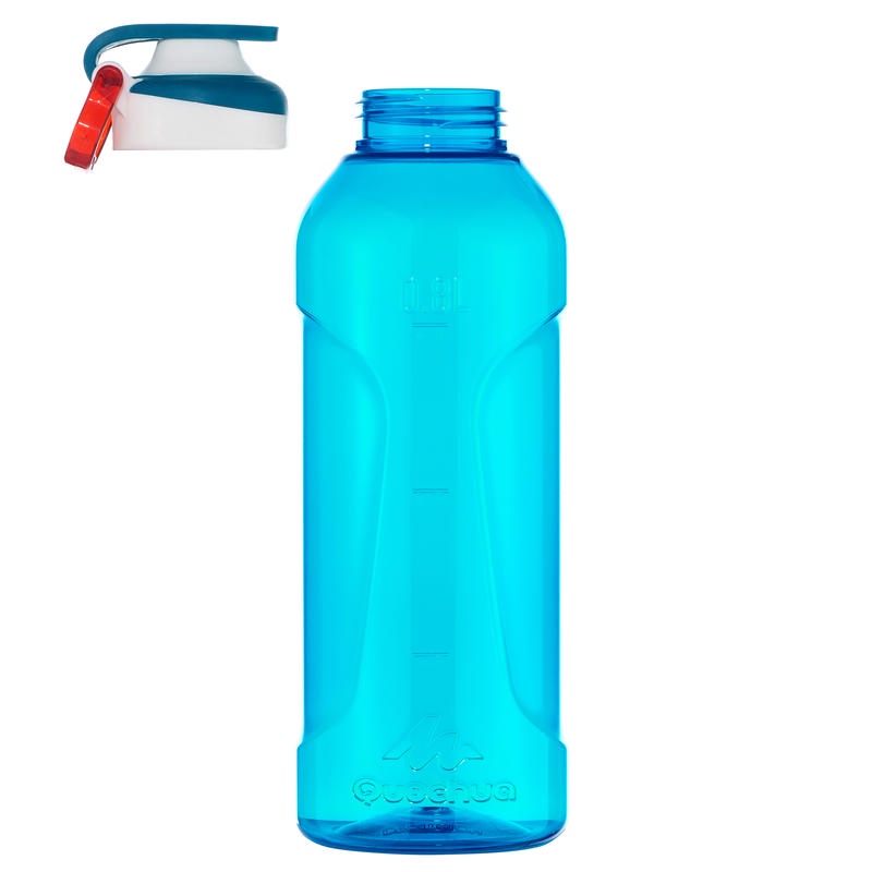 QUECHUA Botol Air Plastik Tritan 0.8L Fast Opening Hiking Camping Trekking