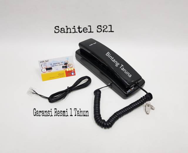 Telepon Kabel Sahitel S-21 Pesawat Telepon Sahitel S21 (Hitam)