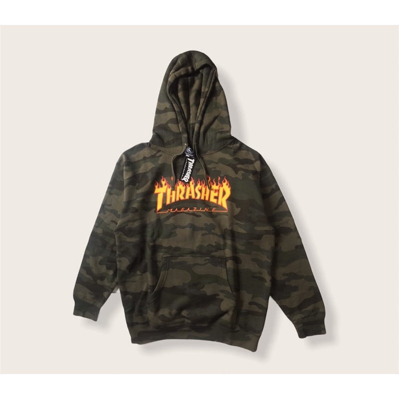 Hoodie Thrasher Flame Camo