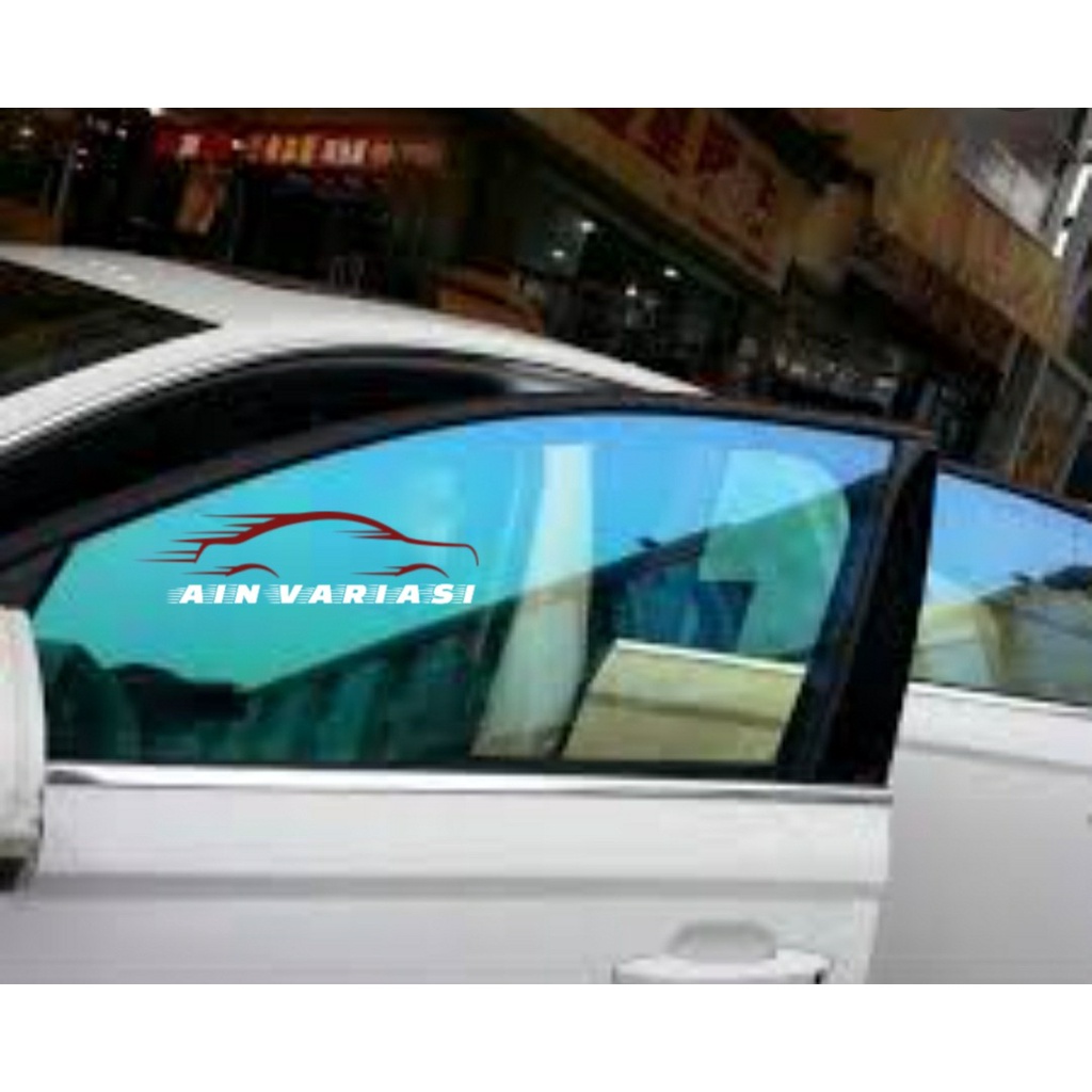 Stiker kaca film mobil merk sun mars type metalik green