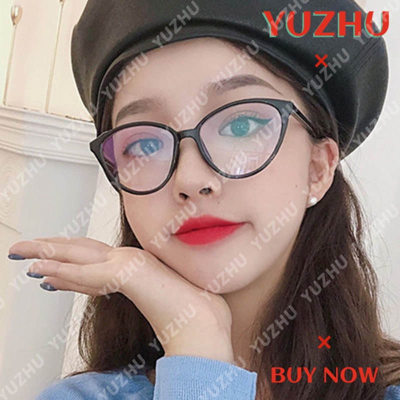 (YUZHU) Bayar di Tempat Korean Fashion Mata Kucing Wanita Kacamata