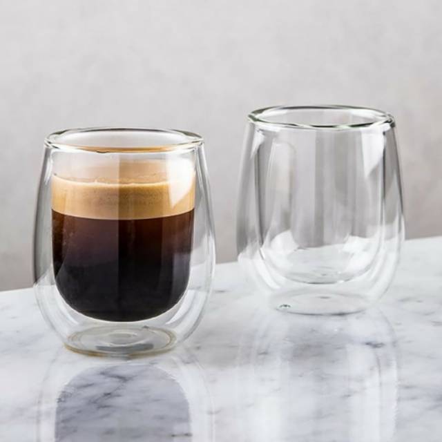 Jual Gelas Double Wall Tumbler Ml Double Wall Glass Art Latte