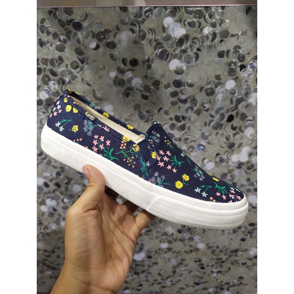 KEDS-DOUBLE DECKER RIFLE PAPER CO FLORAL NAVY