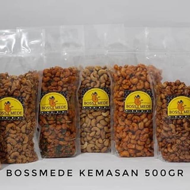 

Kacang Mede / Mete kemasan 500gr grade super 95% dijamin utuh besar besar