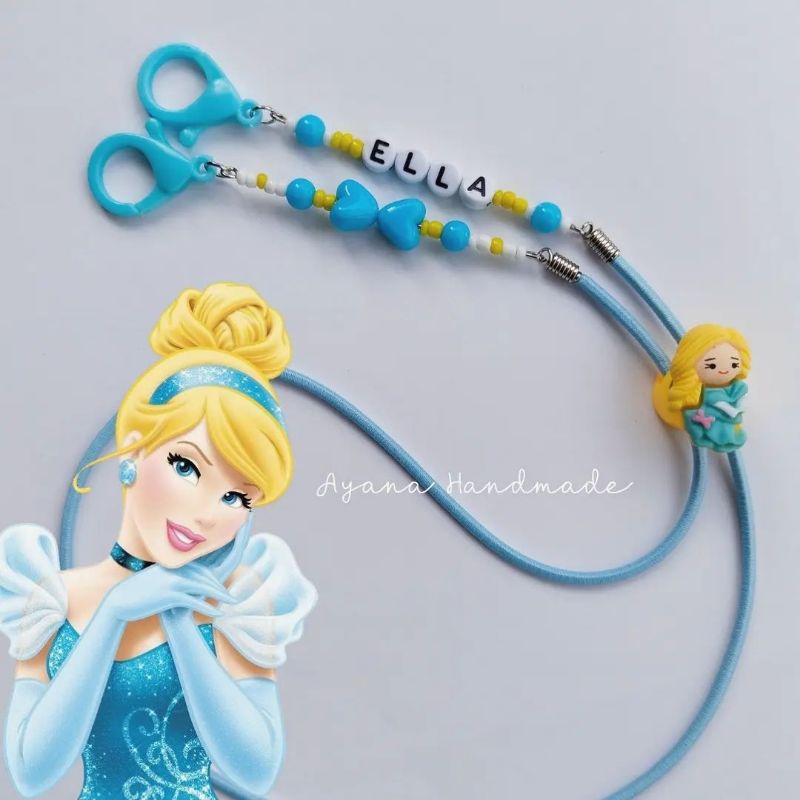 PROMO Kalung masker anak perempuan Adjustable Cinderella