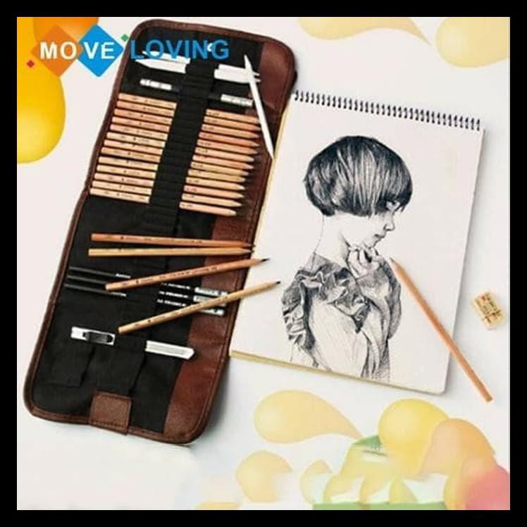 

DISKON SET PENSIL SKETCH SKETSA 29PCS DENGAN POUCH PERALATAN MELUKIS TERLARIS DAN MURAH
