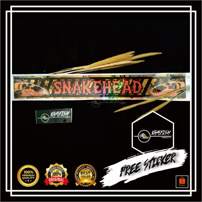 

STIKER AQUARIUM PREDATOR CHANA / STICKER SNAKEHEAD