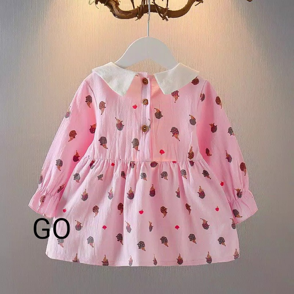 gos DRESS IMPORT PIKKO DOLL EBV Baju Dress Anak Perempuan Import