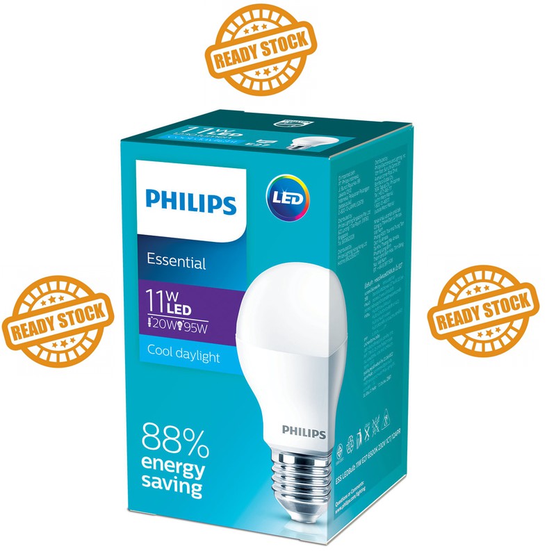 Lampu Philips LED Essential 11 Watt - LED Ess 11W 11Watt - Murah Original Bergaransi 11 W