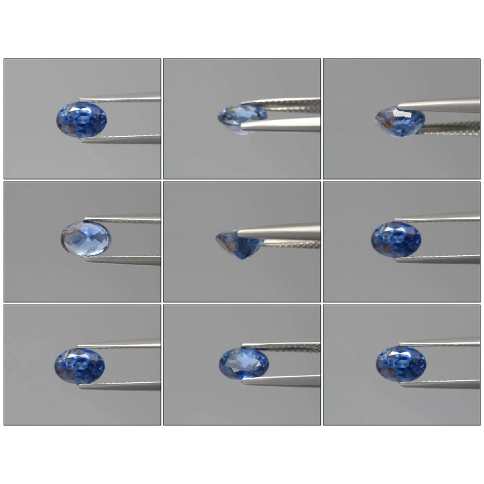 Certified Oval 1.21ct 7x5x3.9mm Natural Normal Heated Blue Sapphire, Madagascar SH163