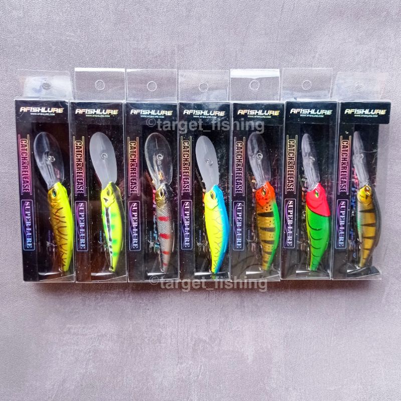 MINNOW CASTING &amp; TROLLING AFISHLURE 17gr 85F Minnow Lidah Panjang 4 Meter