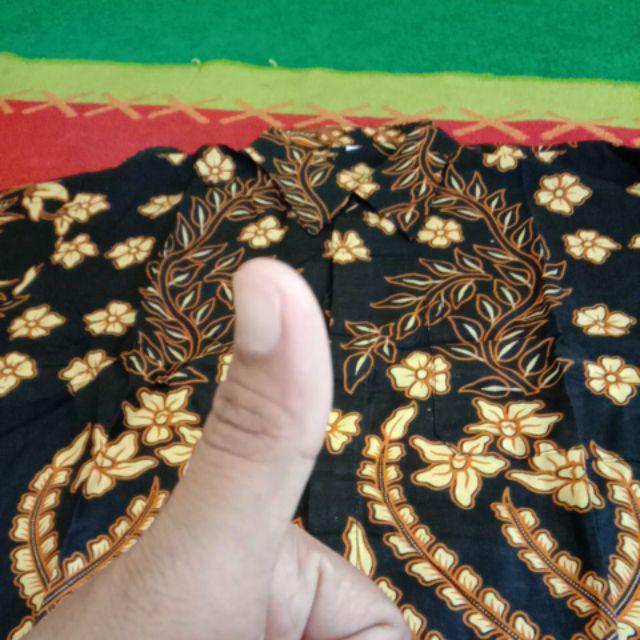 Bswart Batik Hrb026 Kenongo Hem Pendek Padi Pekalongan M L Xl Batik Pria Murah Modern Grosir