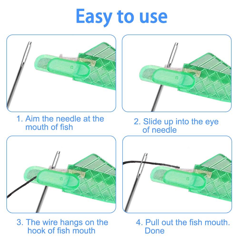 Alat Bantu Memasukkan Benang Ke Jarum Jahit Bahan Plastik Untuk Kerajinan Tangan Diy