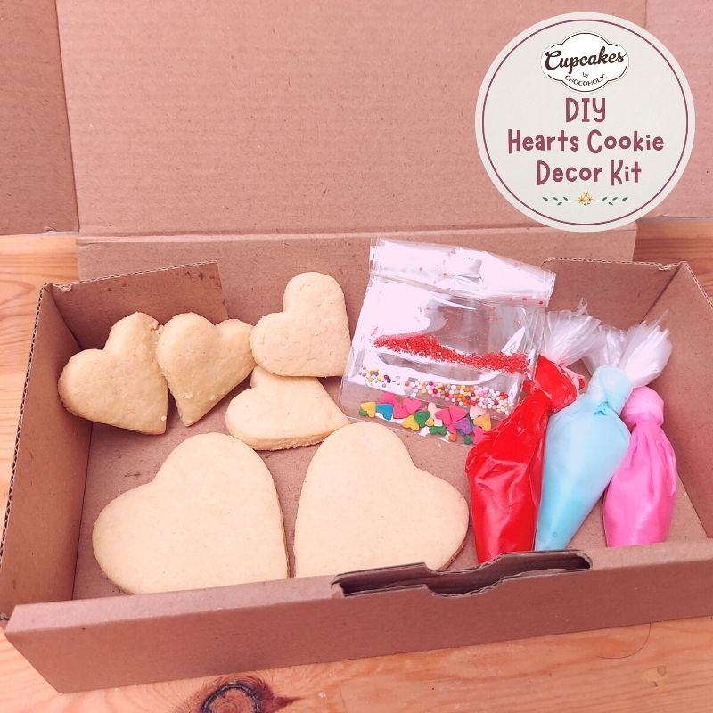 

DIY Hearts Cookie Decor Kit, Hias Cookies Cute Romantis Hati Sendiri