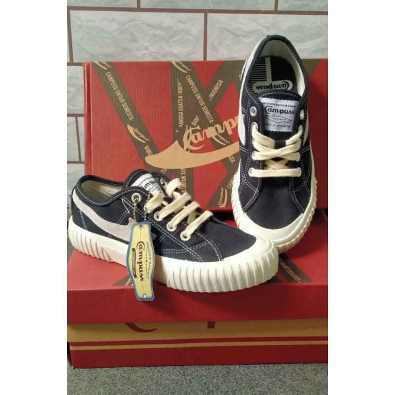 Sepatu pria dan wanita Campuss Semesta Low Black