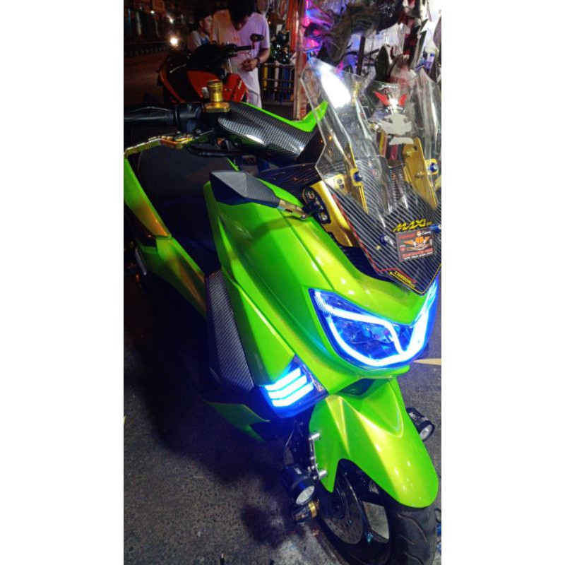 Lampu sein nmax old depan 2in1 sen variasi biru merah putih