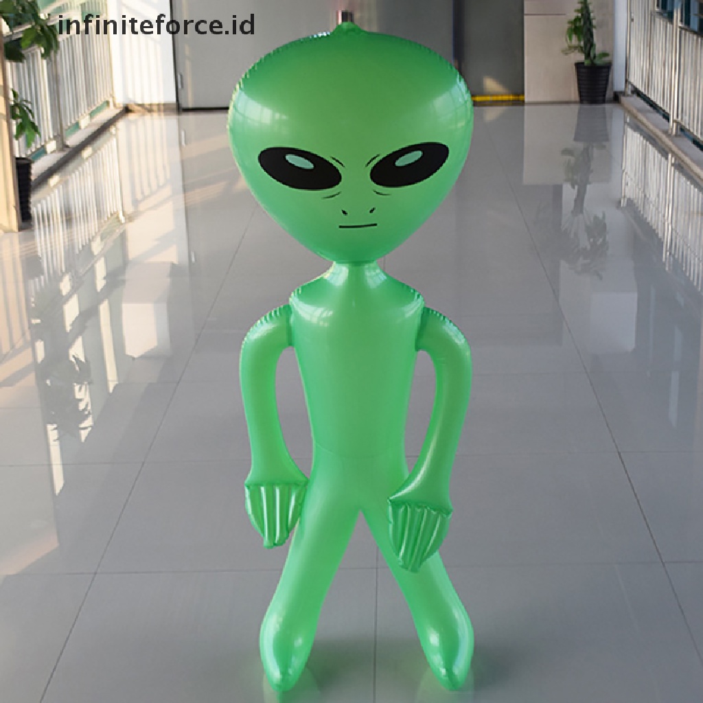 1pc Model Alien Tiup Bahan PVC Untuk Perlengkapan Pesta