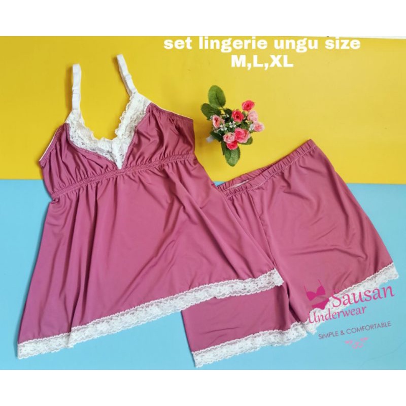 Hotpants dan Set Lingerie Sausan Underwear