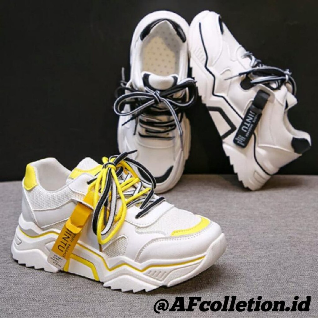 sepatu wanita sneakers FASHION KOREA 2 TALI Jintu