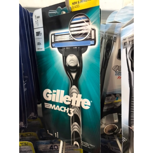 Gillette Gilette Gillete Gilete Mach 3 Pisau Cukur Kumis Bulu Baru New Arrival ORIGINAL