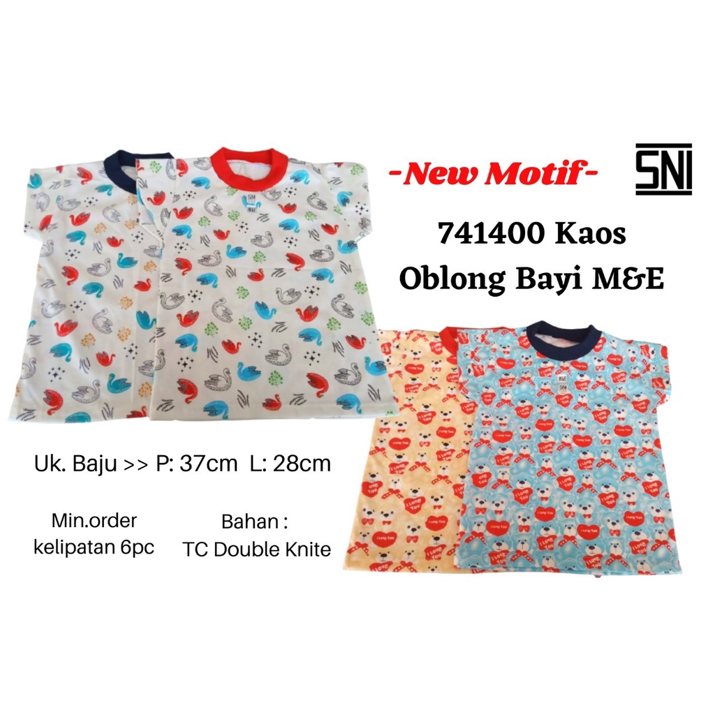 KAOS OBLONG BAYI M &amp; E -  741400