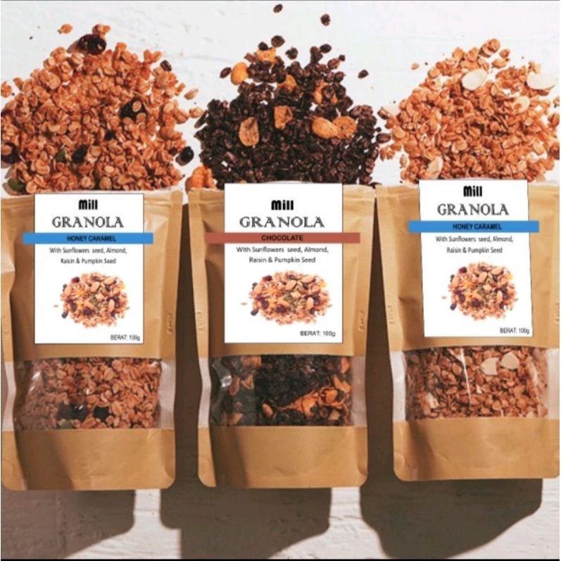 

granola cemilan sehat,sarapan sehat