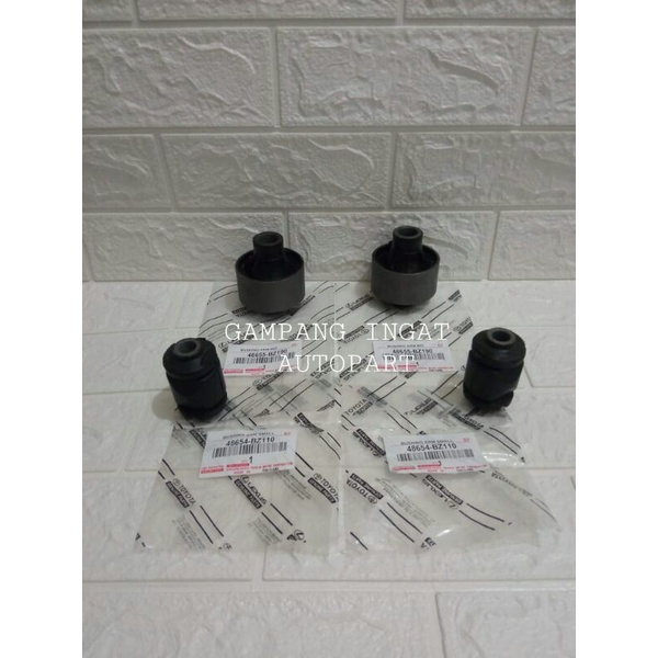 Bushing Arm Big Small Bosh Bush Sayap Bawah Besar Kecil Toyota Agya Ayla 1set 4pc ORIGINAL