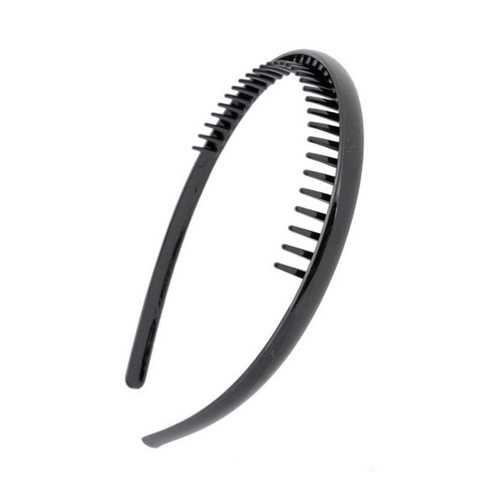 【Theredsunrisesiwy.id】Mens Toothed Sports Football Soccer Headband Hair Band Black Portable Gift